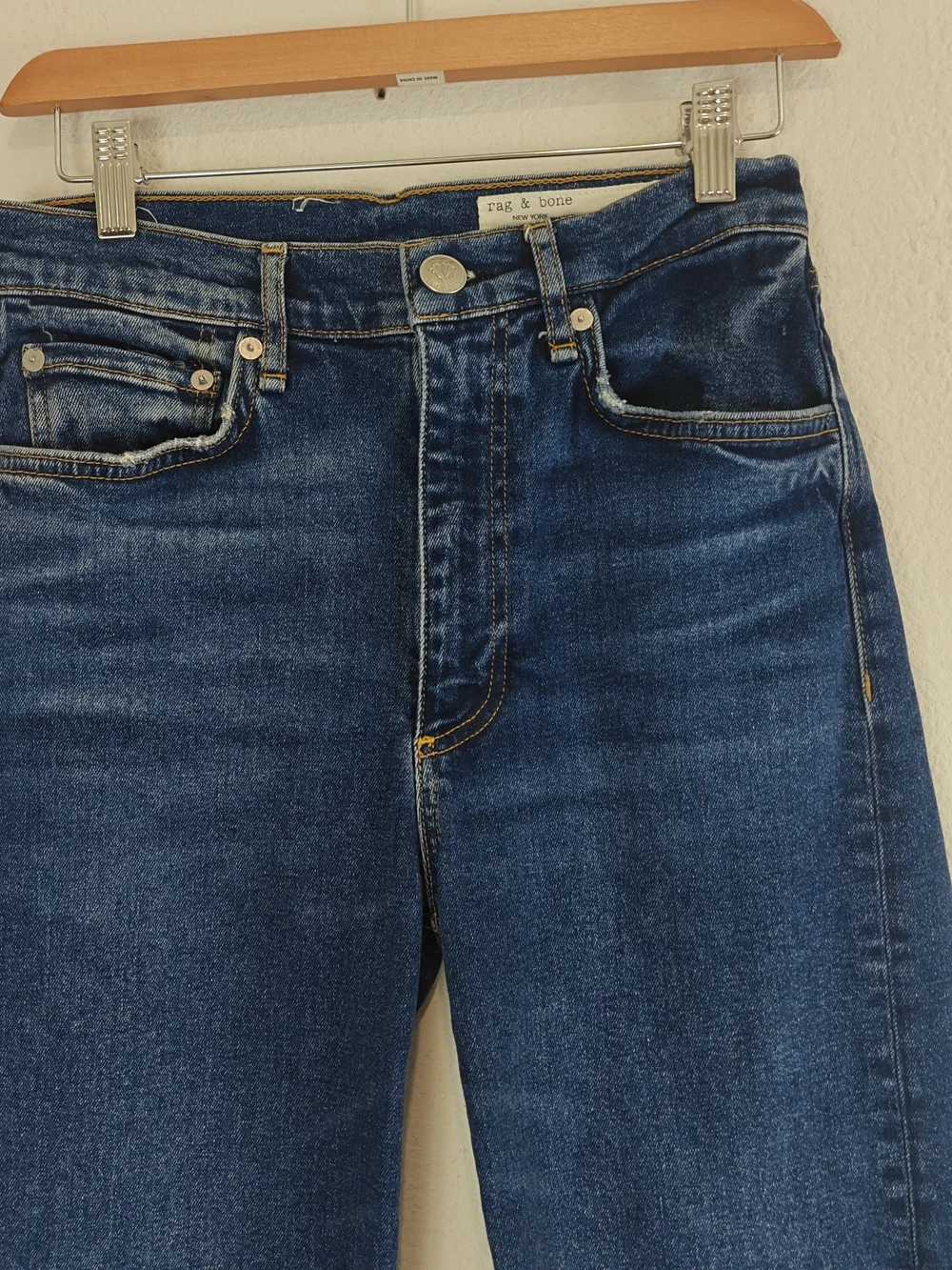Rag & Bone Harlow Straight Leg Jeans Size 26 | High Rise Stretch Denim